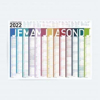 Wandplaner Rainbow 2022